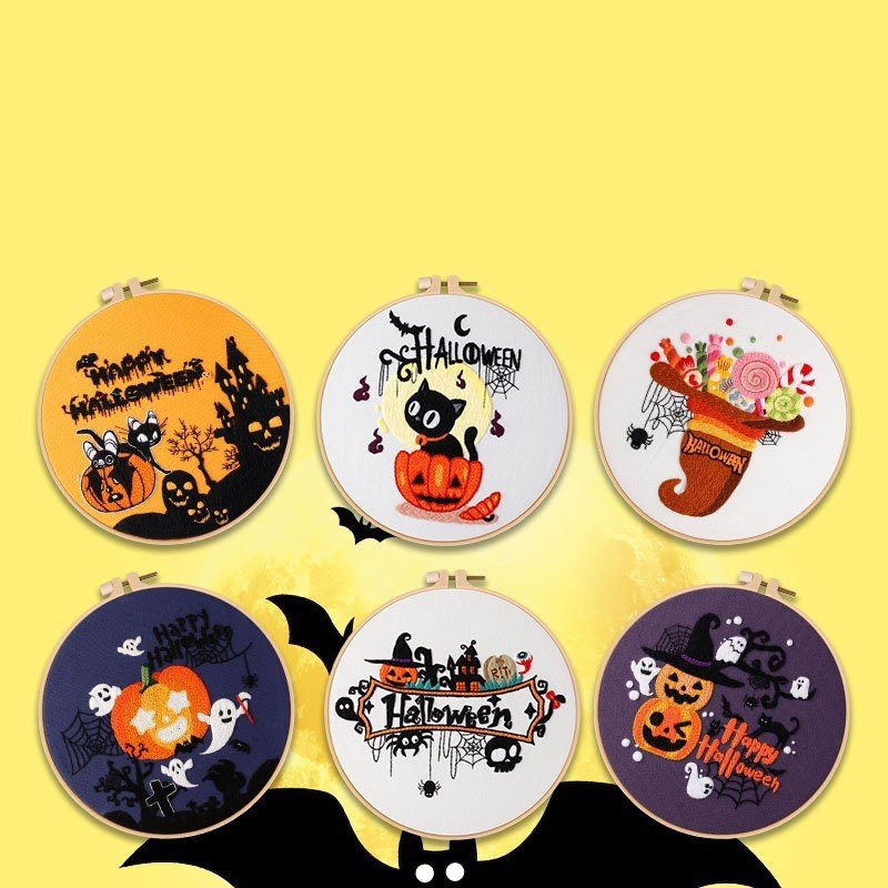 Halloween DIY Embroidery Material Bag - 0 - Scribble Snacks