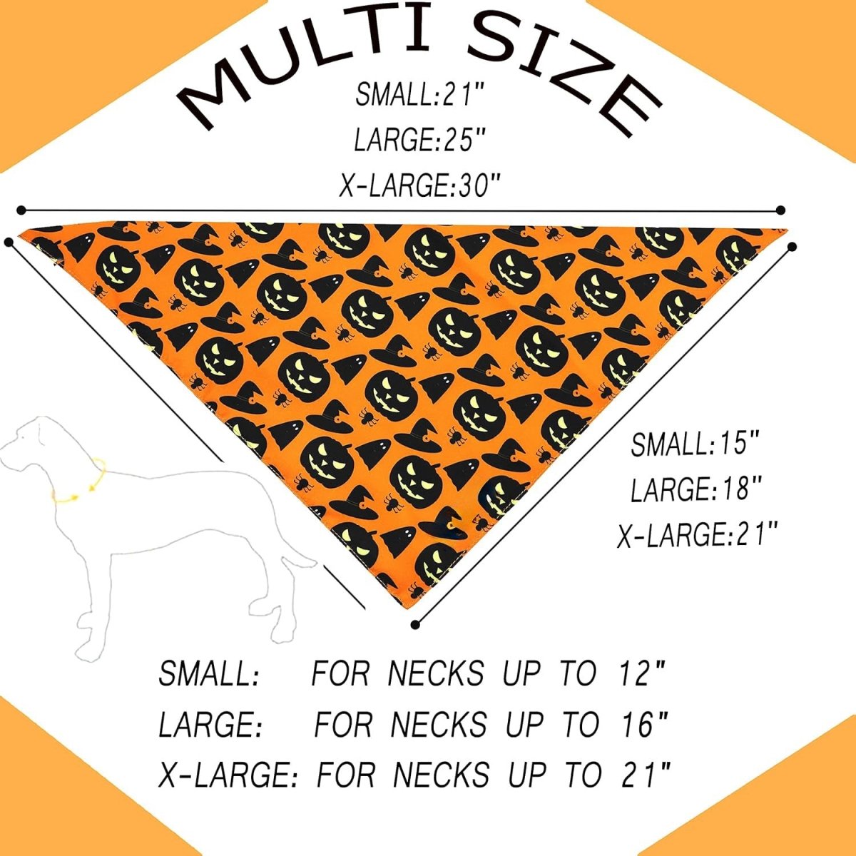 Halloween Dog Bandanas Pumpkin And Spider Web Bibs Triangle Reversible Fall Pet Scarf Premium Durable Fabric Adjustable Fit - 4 - Scribble Snacks