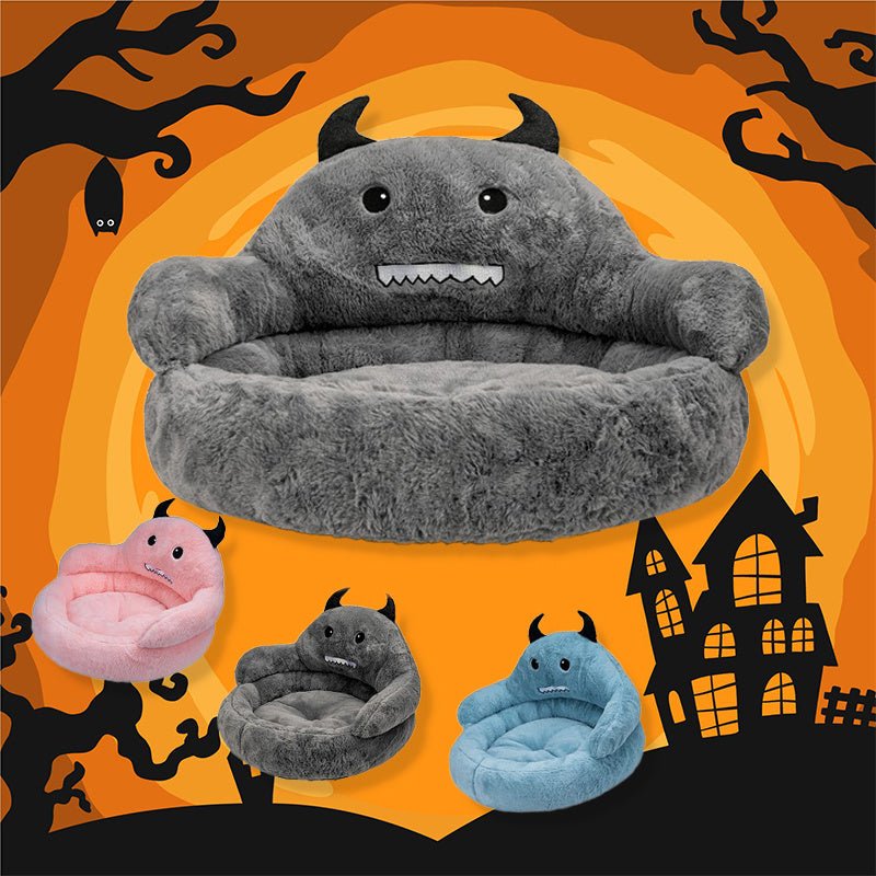 Halloween Dog Cat Litter Big Space All - enclosed Fall And Winter Warmth Teddy Puppy Kennel Pet House - 0 - Scribble Snacks