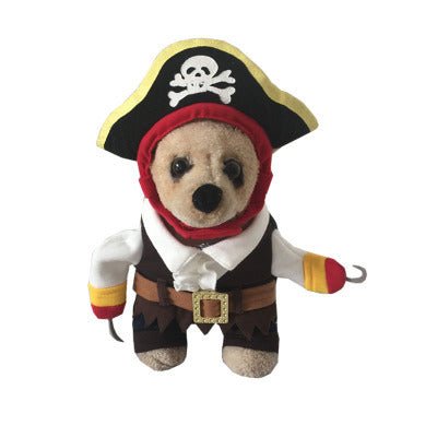 Halloween dog clothes funny clothes pirate clothes pet dress up foreign trade dog clothes - 0 - Scribble Snacks