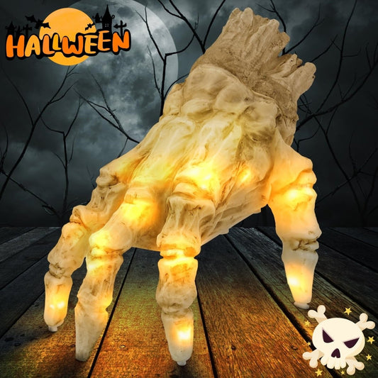 Halloween Electric Luminous Crawling Hand Animated Decoration Induction Luminous Decoration Zombie Hand With Spooky Sound - 0 - Scribble Snacks