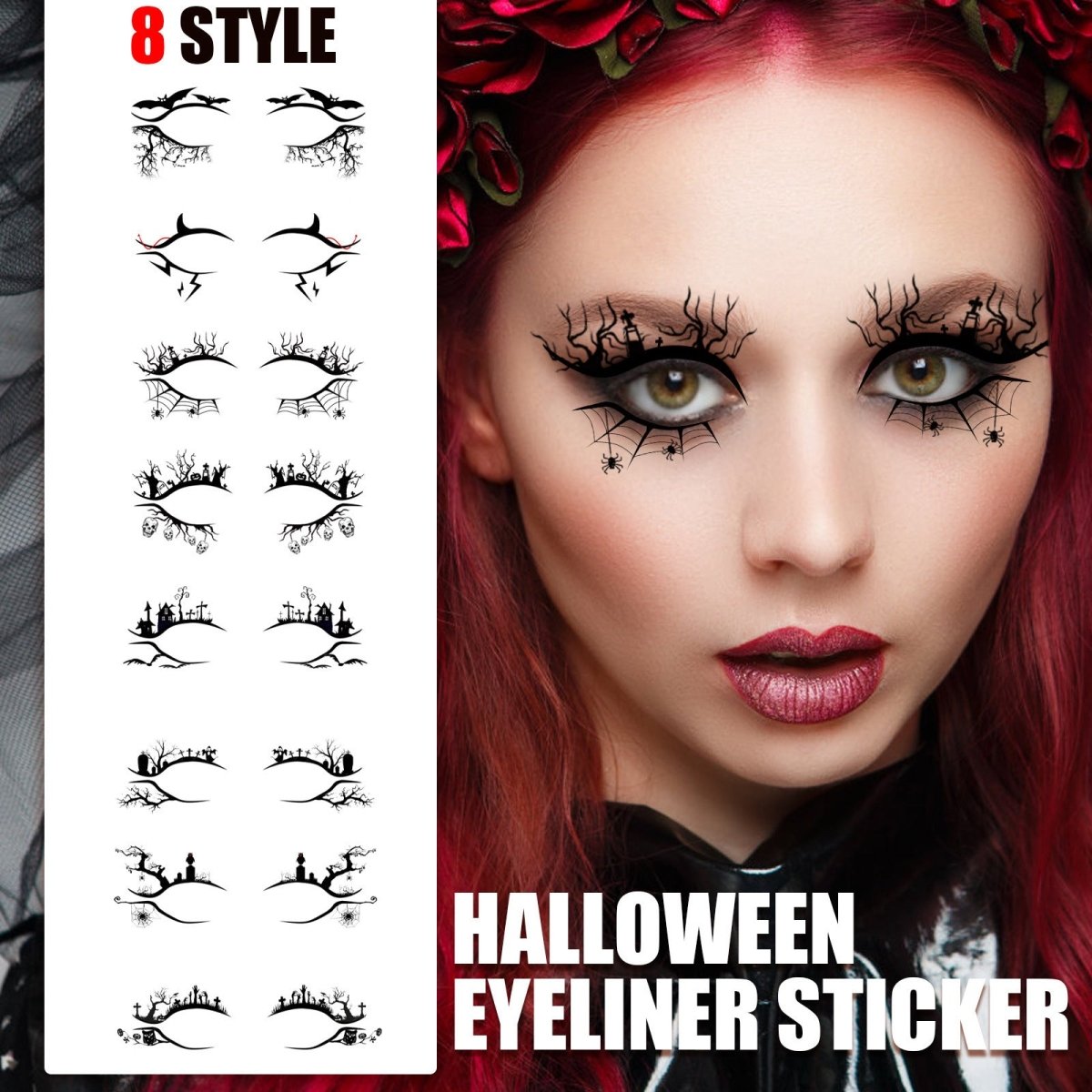 Halloween Eyeliner Stickers Party Makeup Tools - 0 - Scribble Snacks