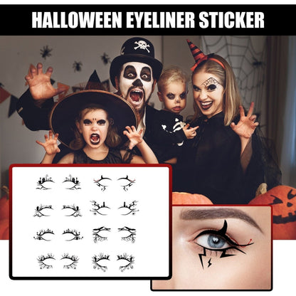 Halloween Eyeliner Stickers Party Makeup Tools - 0 - Scribble Snacks