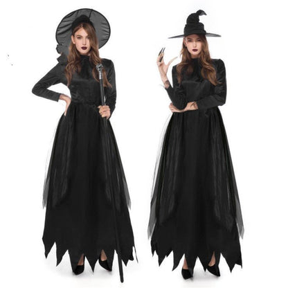 Halloween Fashion Black Witch Costume Suit - 0 - Scribble Snacks