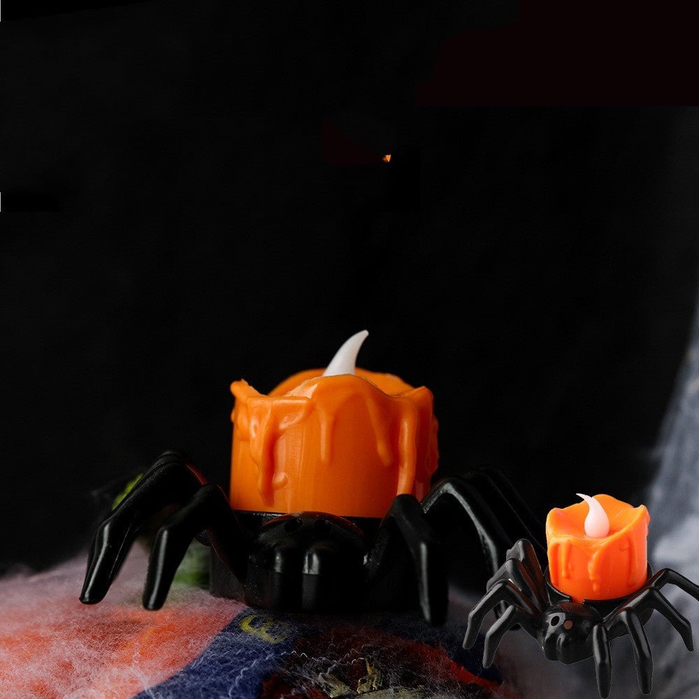 Halloween Festival Atmosphere Creative Halloween Spider Candlestick Ornaments - 0 - Scribble Snacks