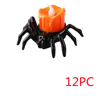 Halloween Festival Atmosphere Creative Halloween Spider Candlestick Ornaments - 0 - Scribble Snacks