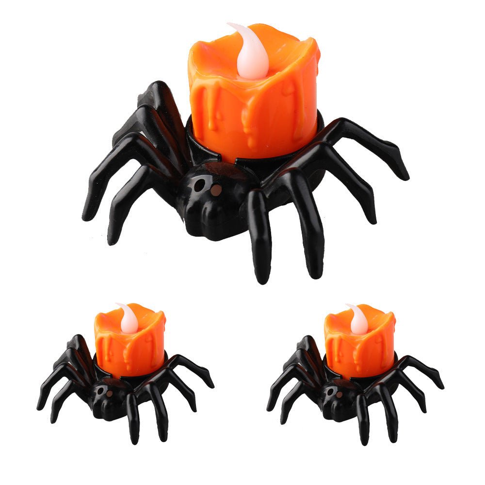 Halloween Festival Atmosphere Creative Halloween Spider Candlestick Ornaments - 0 - Scribble Snacks