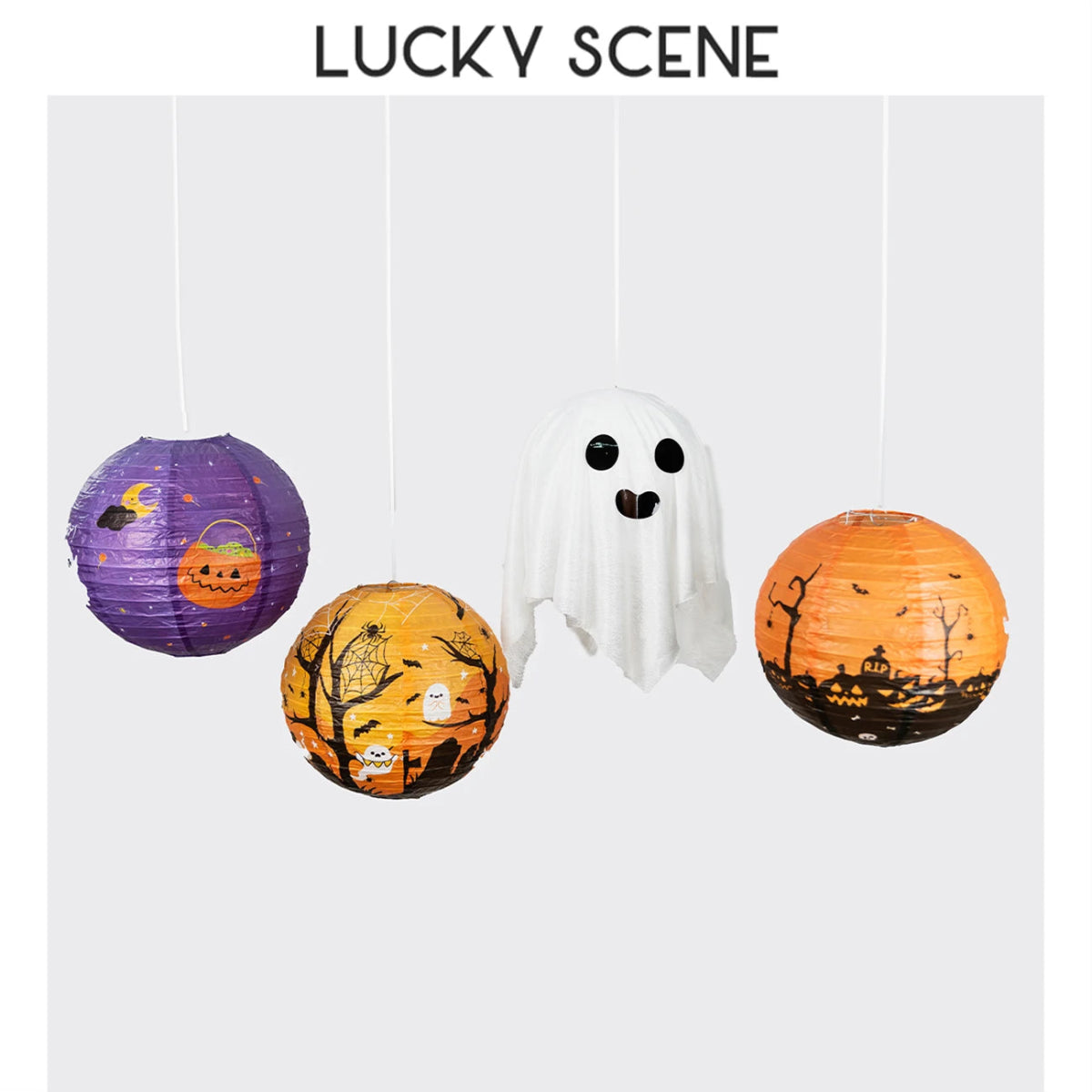 Halloween Festive Lantern Set - Halloween - Lanterns & Candle Holders - Scribble Snacks