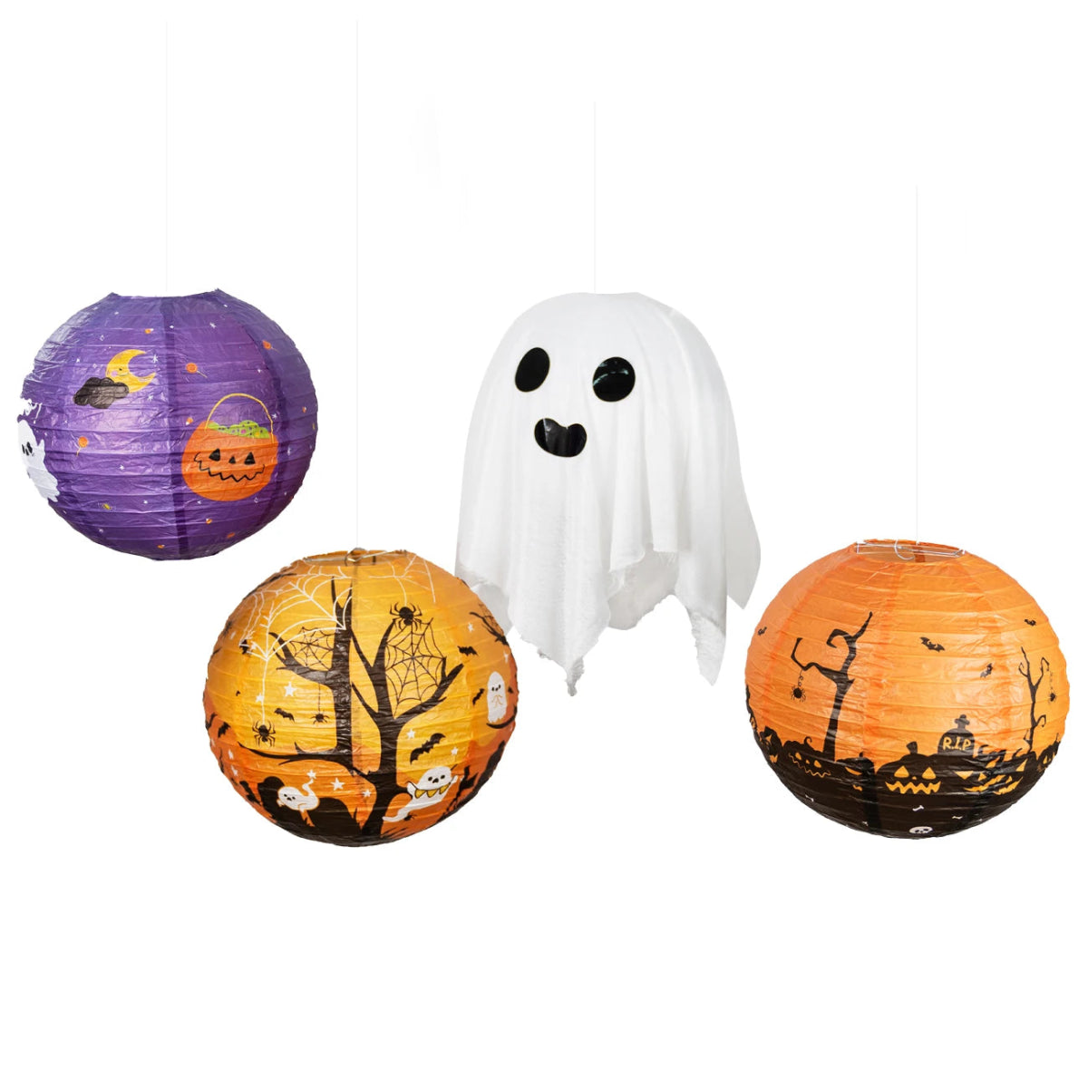 Halloween Festive Lantern Set - Halloween - Lanterns & Candle Holders - Scribble Snacks