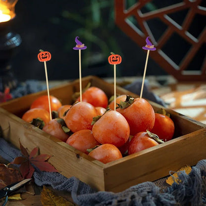 Halloween Fruit Fork Party Set - Halloween - Confetti & Table Decorations - Scribble Snacks