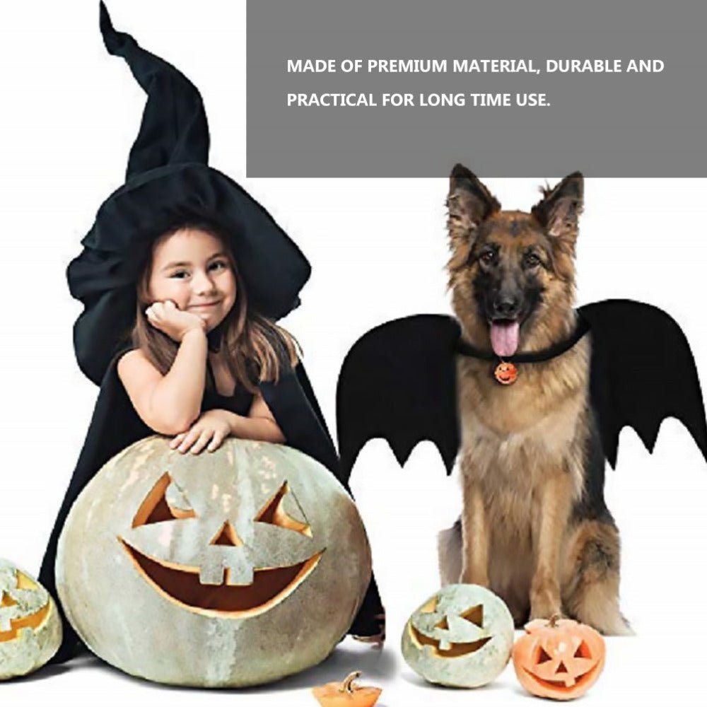 Halloween funny pet bat wings dog clothes - 0 - Scribble Snacks