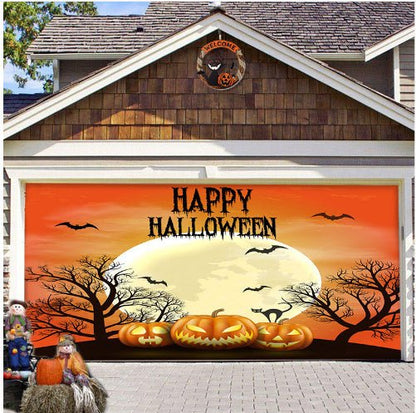 Halloween Garage Stickers Background Fabric - 0 - Scribble Snacks