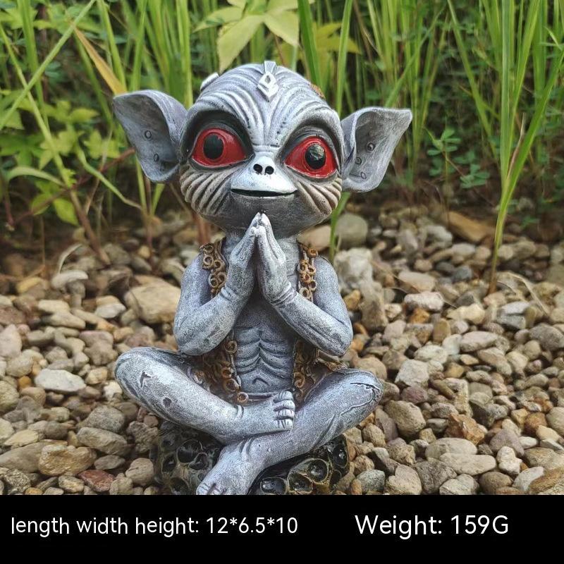 Halloween Garden Decoration Alien Statue Garden Garden Garden Decoration - 0 - Scribble Snacks