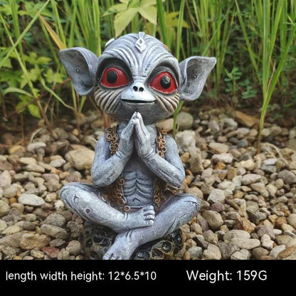 Halloween Garden Decoration Alien Statue Garden Garden Garden Decoration - 0 - Scribble Snacks