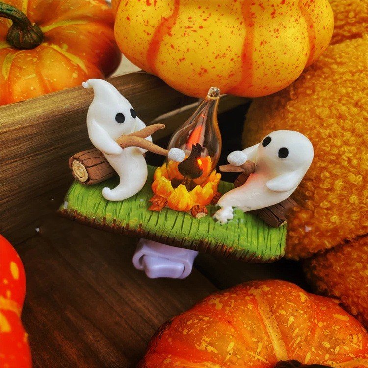 Halloween Ghost Campfire Night Light - 0 - Scribble Snacks