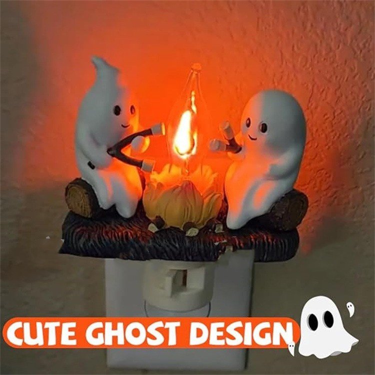 Halloween Ghost Campfire Night Light - 0 - Scribble Snacks