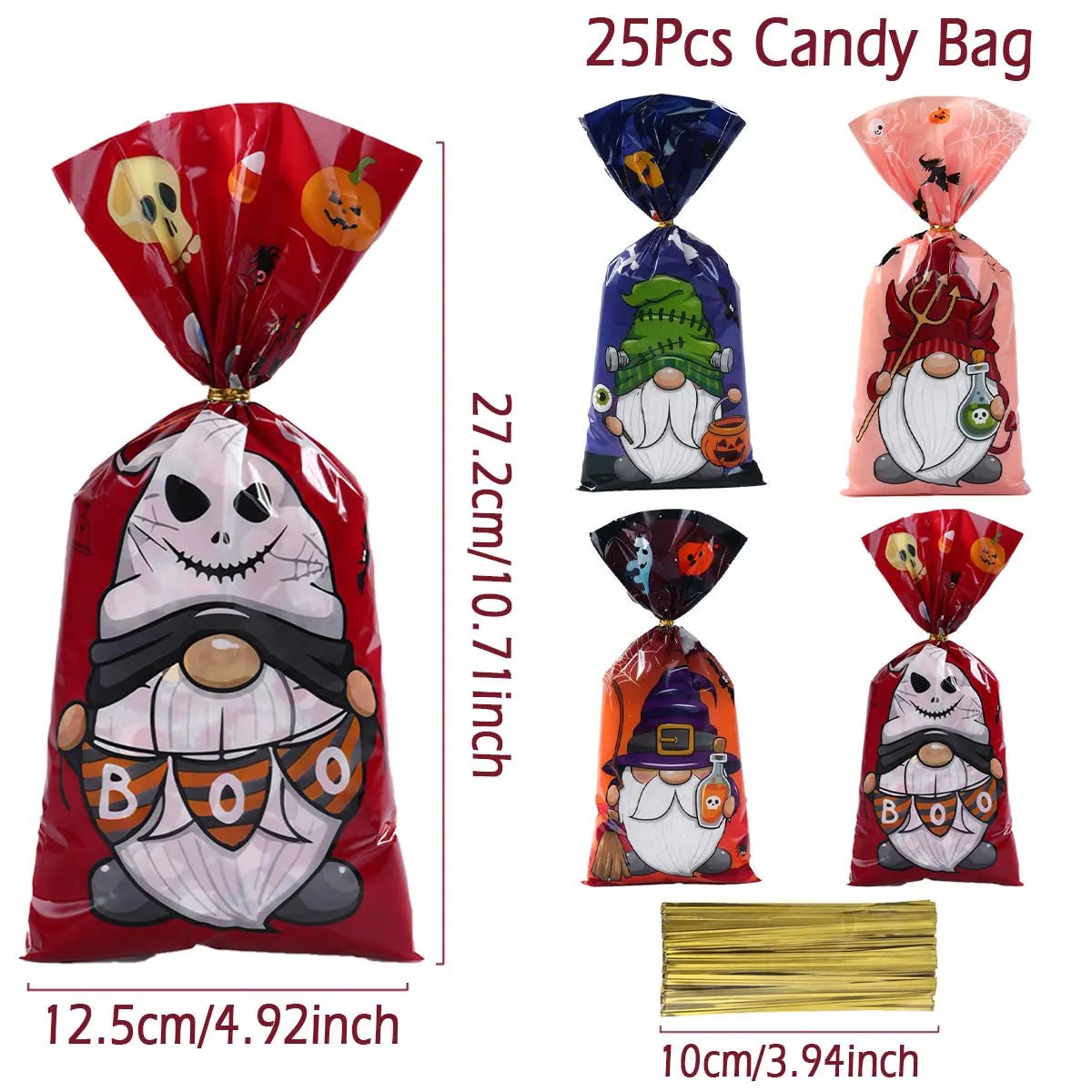 Halloween Ghost Cat Gift Bags - Halloween - Candy Buckets & Holders - Scribble Snacks