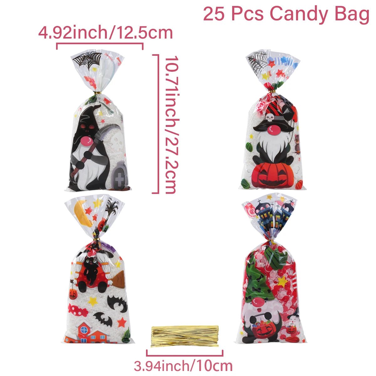 Halloween Ghost Cat Gift Bags - Halloween - Candy Buckets & Holders - Scribble Snacks