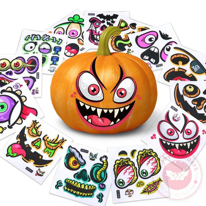 Halloween Ghost Expression Stickers Decor - Halloween - Stickers & Labels (including Scrapbooking, Wall Decals) - Scribble Snacks