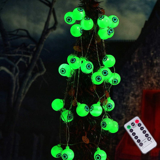 Halloween Ghost Eyeballs Led String Lamp - 0 - Scribble Snacks