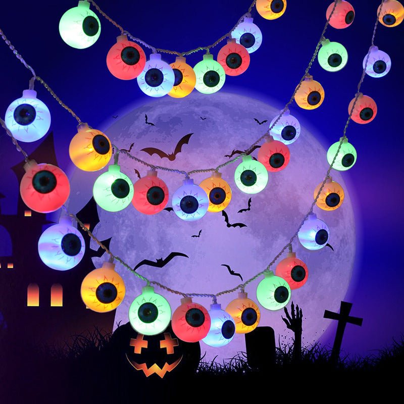 Halloween Ghost Eyeballs Led String Lamp - 0 - Scribble Snacks