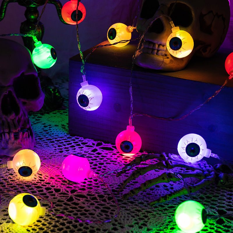 Halloween Ghost Eyeballs Led String Lamp - 0 - Scribble Snacks