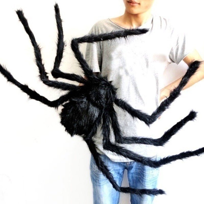 Halloween Ghost Festival Supplies Bar Decoration Props Plush Spider Haunted House Prop Indoor Outdoor Giant Decor - 0 - Scribble Snacks