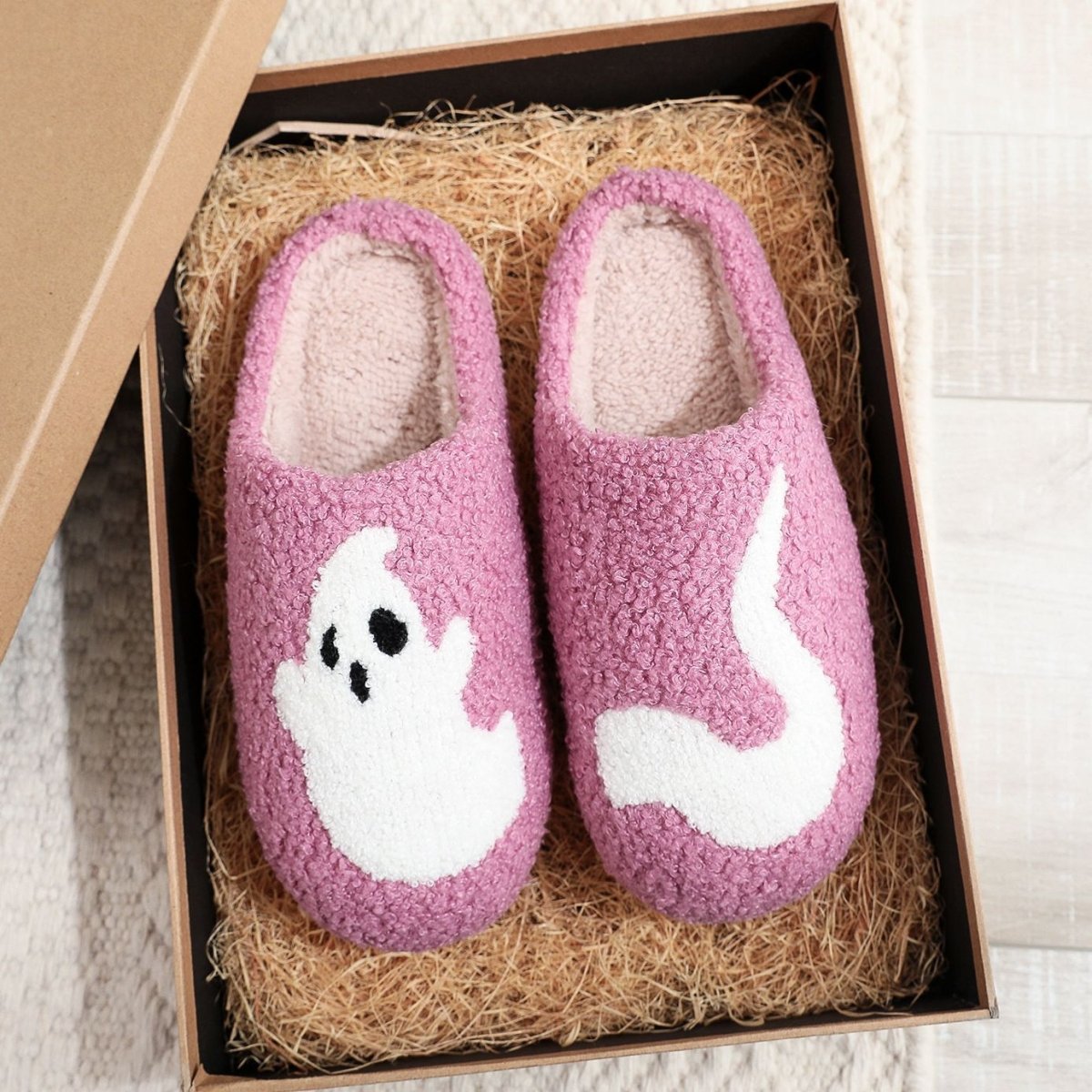 Halloween Ghost Home Cute Cartoon Household Cotton Slippers - 0 - Scribble Snacks