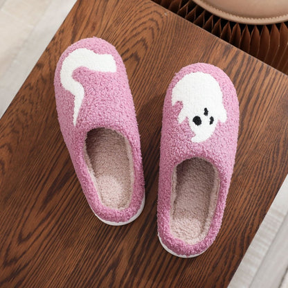 Halloween Ghost Home Cute Cartoon Household Cotton Slippers - 0 - Scribble Snacks