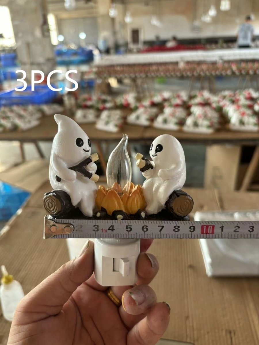 Halloween Ghost Lights Ornaments - 0 - Scribble Snacks