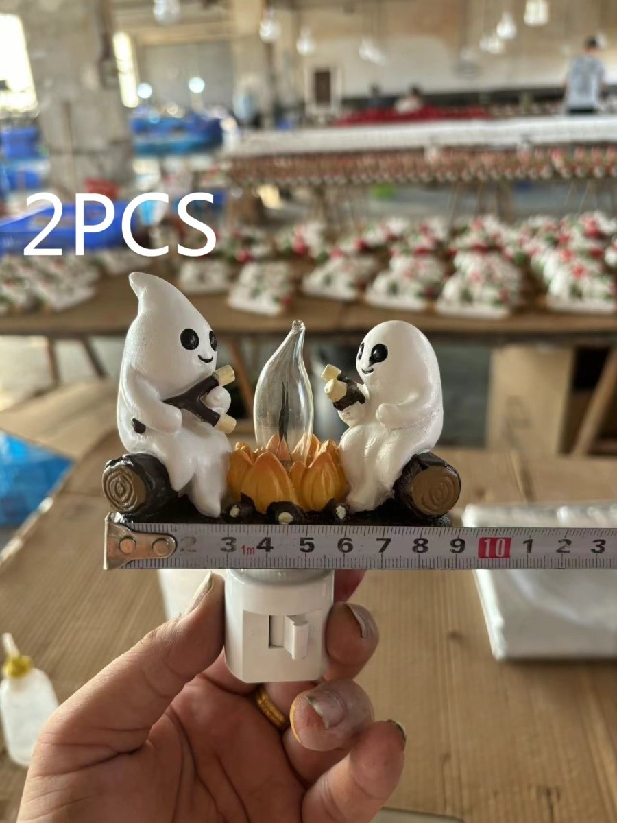 Halloween Ghost Lights Ornaments - 0 - Scribble Snacks