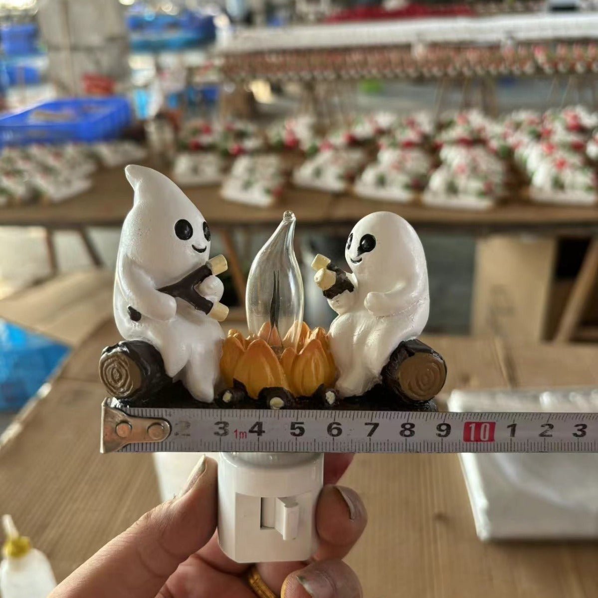 Halloween Ghost Lights Ornaments - 0 - Scribble Snacks