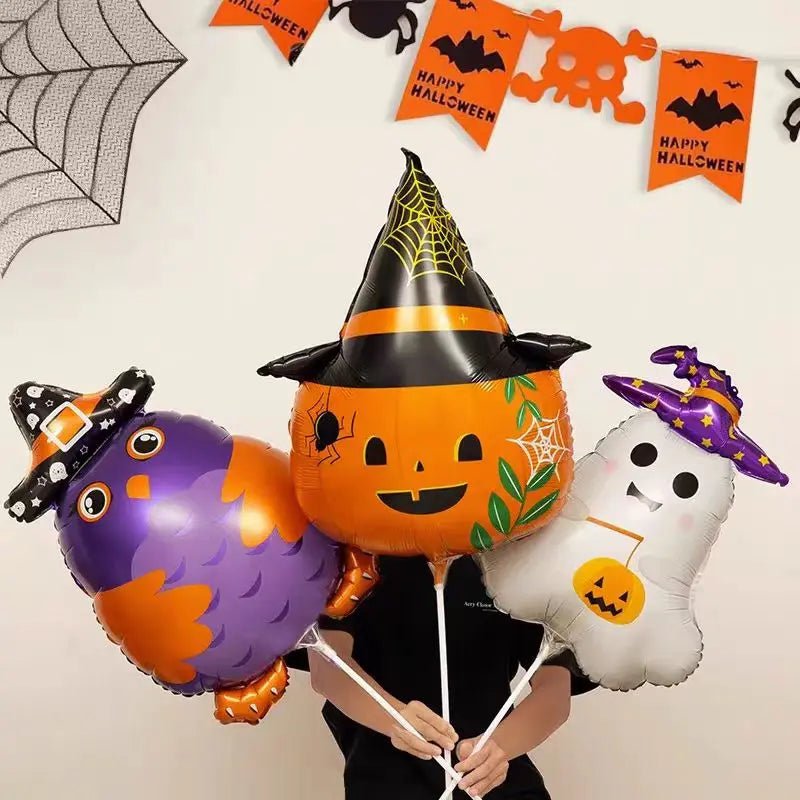 Halloween Ghost Pumpkin Balloon Set - Halloween - Balloons & Garlands - Scribble Snacks