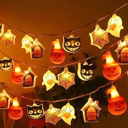 Halloween Ghost Pumpkin Lantern Decor - Halloween - Lanterns & Candle Holders - Scribble Snacks