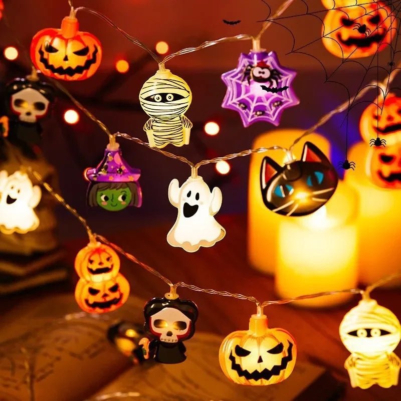 Halloween Ghost Pumpkin Lantern Decor - Halloween - Lanterns & Candle Holders - Scribble Snacks