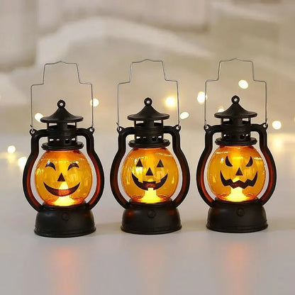 Halloween Ghost Pumpkin Wind Lamp - Halloween - Lanterns & Candle Holders - Scribble Snacks