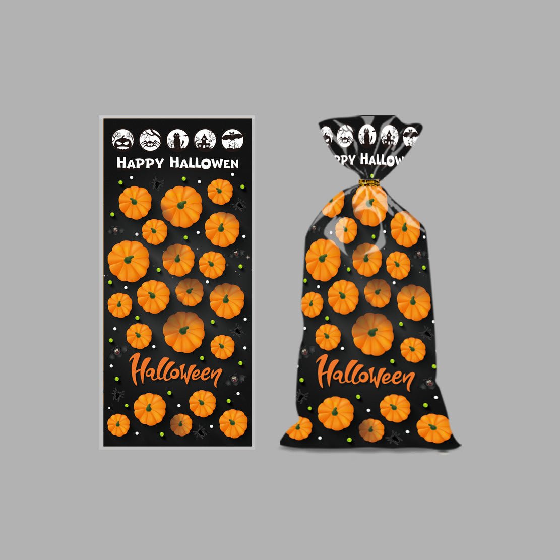 Halloween Gift Bag Party Decoration Candy Bag Snack Biscuits Bag - 0 - Scribble Snacks