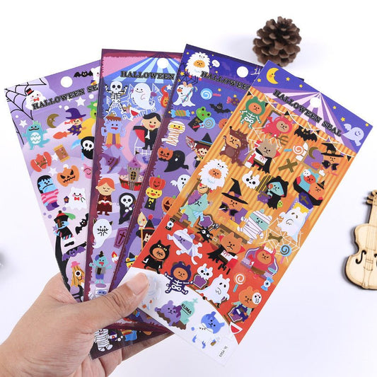 Halloween Gift Flat Adhesive PVC Stickers - 0 - Scribble Snacks