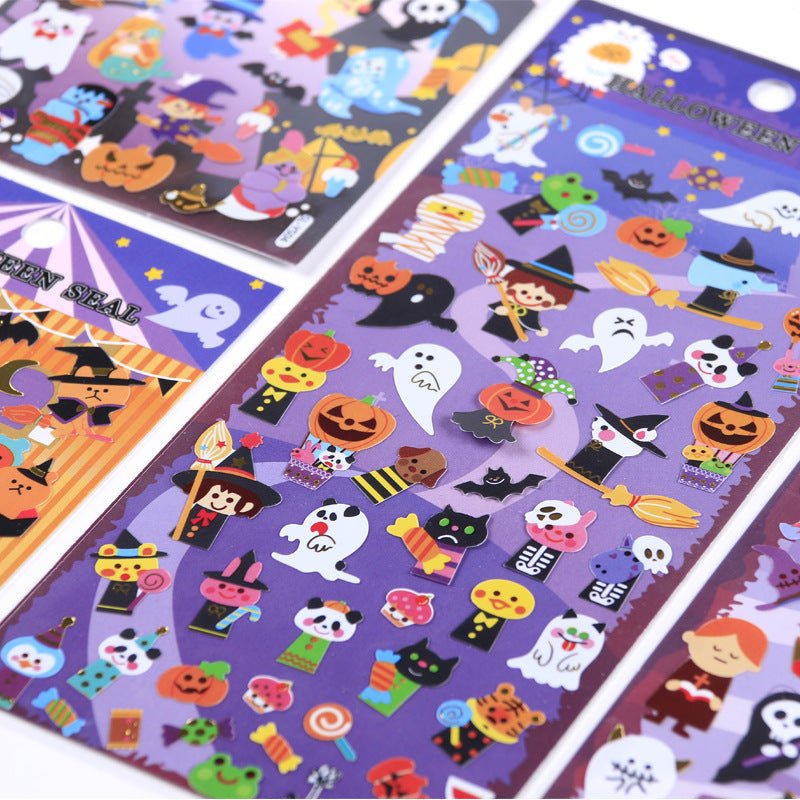 Halloween Gift Flat Adhesive PVC Stickers - 0 - Scribble Snacks