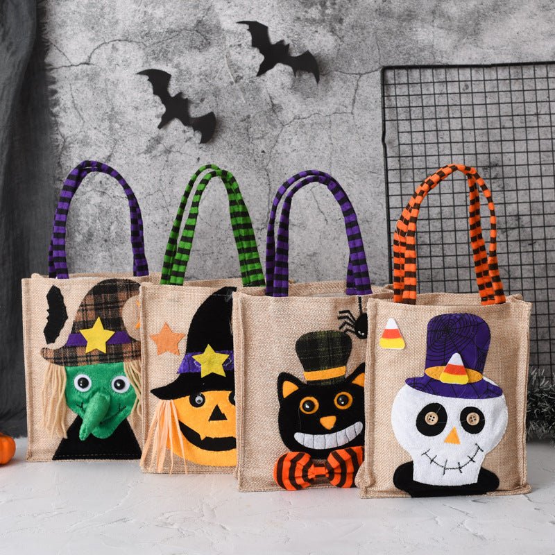 Halloween Gift Non - woven Tote Bag Candy Bag - 0 - Scribble Snacks