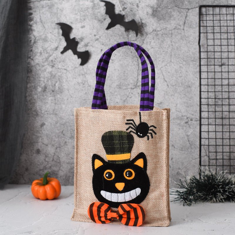 Halloween Gift Non - woven Tote Bag Candy Bag - 0 - Scribble Snacks