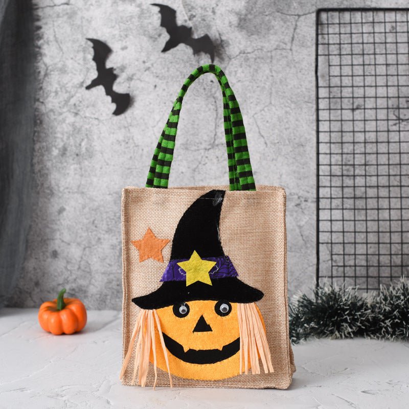 Halloween Gift Non - woven Tote Bag Candy Bag - 0 - Scribble Snacks