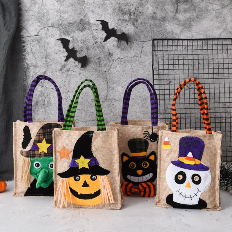 Halloween Gift Non - woven Tote Bag Candy Bag - 0 - Scribble Snacks