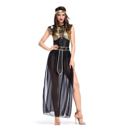 Halloween Greek Goddess Costume Ancient Cleopatra Uniform - 0 - Scribble Snacks