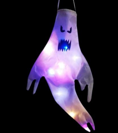 Halloween Hair Dryer Ghost Decoration Ghost Face Glow - 0 - Scribble Snacks