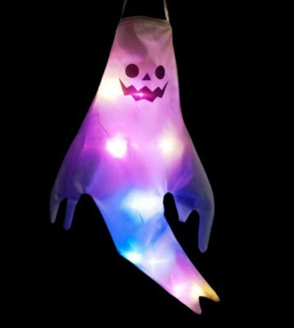 Halloween Hair Dryer Ghost Decoration Ghost Face Glow - 0 - Scribble Snacks