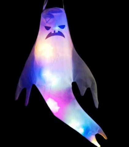 Halloween Hair Dryer Ghost Decoration Ghost Face Glow - 0 - Scribble Snacks