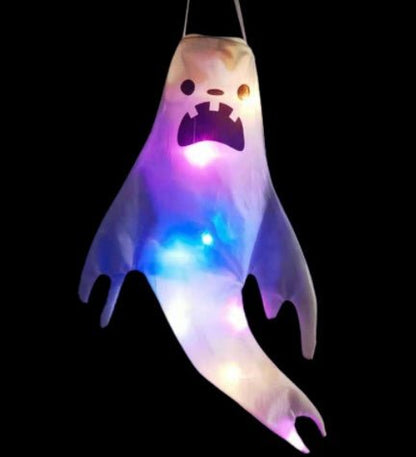 Halloween Hair Dryer Ghost Decoration Ghost Face Glow - 0 - Scribble Snacks