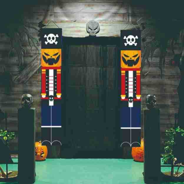 Halloween Halloween Soldier Model Nutcracker Banner Couplet - 0 - Scribble Snacks