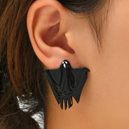 Halloween Hanging Ghost Decoration Hair Dryer Ghost Earrings - 0 - Scribble Snacks